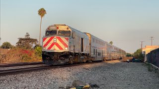 Trains on San Bernardino Sub with AMTK 90225 CP Leader amp More [upl. by Nitaj]