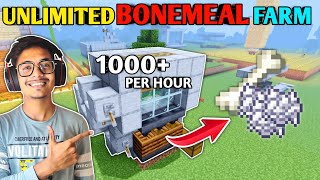 How to make Unlimited Bone Meal Farm Minecraft PE 118  Bone Meal Farm Minecraft  MCPEBedrock [upl. by Sacksen]