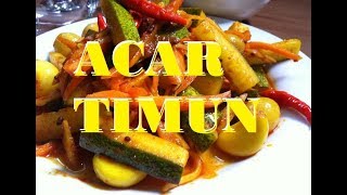 ACAR TIMUN cucumber acar [upl. by Mccutcheon]