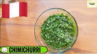 CHIMICHURRI  como preparar CHIMICHURRI casero PERUANO  RECETA FACIL [upl. by Alfonzo]