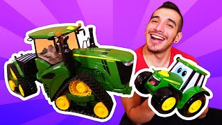 🚜 Buscando a Papá de Tractor Johnny Juguetes y Camiones en ¡Oh se dañó 🚛 [upl. by Chainey]