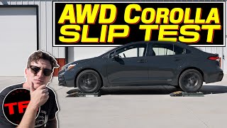 The 2023 Toyota Corolla Offers AWD for the First Time But Can It Pass the TFL Slip Test [upl. by Eeresed]