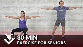 30 Min Exercise for Seniors Elderly amp Older People  Seated Chair Exercise Senior Workout Routines [upl. by Linnet217]