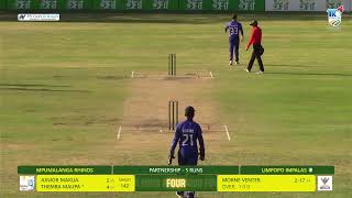 CSA T20 Knockout  Limpopo Impalas vs Mpumalanga Rhinos [upl. by Kele222]