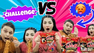 2X Spicy 🌶️ Ramen Noodles Eating Challenge  Husband Wife Challenge  2X Korean Noodles 🍝 [upl. by Kaila532]