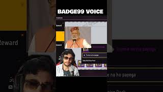 Badge99 voice VS freefire voice notes🔥freefire badge99bedge99 voice ytsorts shorts [upl. by Angus]