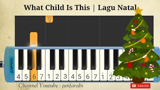 What Child Is This  Lagu natal  pianika melodika [upl. by Notserk6]