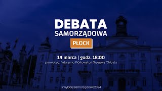 DEBATA SAMORZÄ„DOWA KANDYDATĂ“W NA PREZYDENTA PĹOCKA W RDC  WYBORY 2024 [upl. by Stoneham]