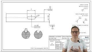 Bedeutung der Symmetrie und Messung an Beispiel einer Passfedernut ISO 1101 [upl. by Glaudia]