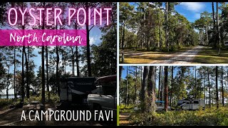 Oyster Point Campground  Croatan National Forest  North Carolina  A Campground Fav [upl. by Fatma]