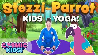 Stezzi The Parrot  A Cosmic Kids Yoga Adventure [upl. by Borden]