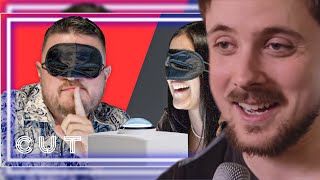 Forsen Reacts To quotBlindfolded People Go Speed Dating  The Button  Cutquot [upl. by Irrej523]