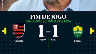 Flamengo fica no empate com o Cuiabá em 1x1 no Maracanã [upl. by Rieth371]