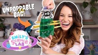 Emilys Science Lab  Unpoppable Bag  Halloween Experiment for Kids [upl. by Esyned687]