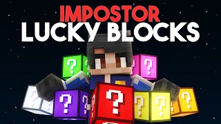 Impostor Lucky Blocks  Minecraft Bedrock Map [upl. by Adamek]