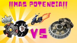 Mas potencia en tu scooter Variador Koso vs Original [upl. by Nnaj]