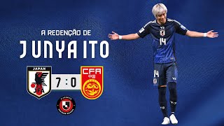 A REDENÇÃO DE JUNYA ITO  JAPÃO 7 x 0 CHINA [upl. by Lyrradal896]