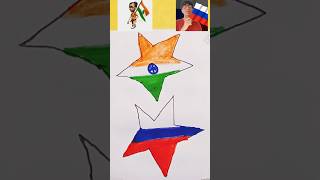 Jana Gana Mana 🇮🇳  National Anthem  Indian flag drawing independenceday 15august shorts [upl. by Guss]