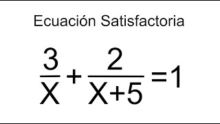 ECUACIÓN RACIONAL SATISFACTORIA Matemáticas Básicas [upl. by Wood175]