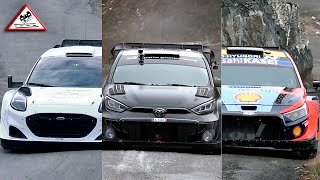 PREVIEW WRC Rallye MonteCarlo 2024  The Best of Test Rally1 amp Rally2 Passats de canto [upl. by Atinahs]