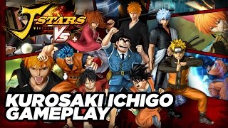 JStars Victory VS Plus  Kurosaki Ichigo Gameplay [upl. by Labannah]