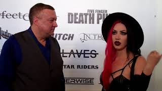 Eric Tucker Interviews Ashley Costello of New Years Day [upl. by Nocam]