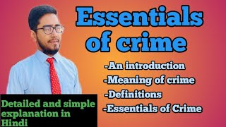 What is crime and its essential elementscrime and its essential elements of crime lawwithtwins [upl. by Tanya282]