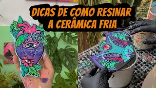 Dicas para resinar a cerâmica fria parte 2 com resina epóxi [upl. by Thorny]