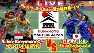 SabarReza vs HokiKobayashi Kumamoto Masters 2024 R16 [upl. by Anelah925]