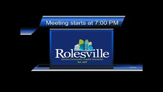 Rolesville Regular Meeting  July 9 2024 [upl. by Eicirtap590]