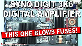 Synq Digit 3K6 Class D 3600W Amplifier Needs Repair  Trips Out The Mains Blows Fuses [upl. by Eelydnarb]