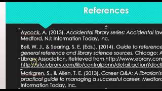 The References Slide [upl. by Minerva]