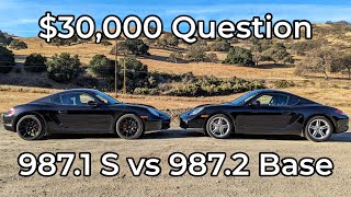 2006 Porsche 9871 Cayman S vs 2010 Porsche 9872 Cayman  Head to Head Review [upl. by Alitha]