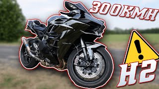 300KMH SUR LAUTOBAHN  NINJA H2 MOTOVLOG [upl. by Epifano]