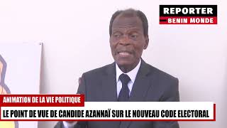 INTÉGRALITÉ DE LA SORTIE POLITIQUE DE CANDIDE AZANNAÏ [upl. by Sivat]