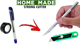 how to make pen knife at home  how to make pen knife  how to make pen knife with pen [upl. by Oleusnoc]