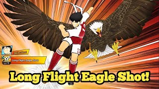 New Skill Hikaru Matsuyama Long Flight Eagle Shot Captain Tsubasa Dream Team [upl. by Ferwerda]