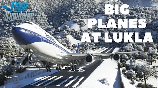 INSANE TAKEOFFS FROM LUKLA AIRPORT  Microsoft Flight Simulator 2020 [upl. by Amyaj]