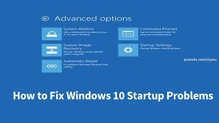 How to Fix Windows 10 Startup Problems 4 Ways [upl. by Yot]