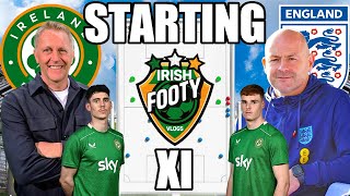 Rep Of Ireland v England  STARTING X1 SHOW  UEFA Nations League ⚽️🇮🇪 [upl. by Epperson]