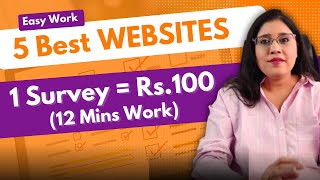 Do Online Surveys amp Earn Money  Easy Job For Students  Earning Rs7000 [upl. by Ohaus]