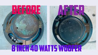 8 inch 40 watts woofer how to repair [upl. by Atiuqa]