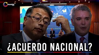 Las críticas de Iván Duque a Gustavo Petro por el acuerdo nacional [upl. by Custer]