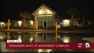 2 teens shot outside apartment complex in Gifford [upl. by Grieve]