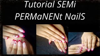 How to do Semi Permanent 💅 nails  Tutorial [upl. by Lienhard]