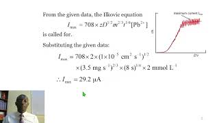 CHM 304 amp 403 ELECTROCHEMISTRY WORKSHOP IV  THE ILKOVIC EQUATION [upl. by Lia833]