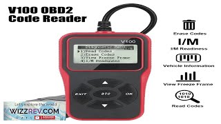 V100 OBD2 Code Reader EOBD OBD 2 Scanner Car Diagnostic Tools Digital Review [upl. by Egres56]