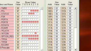 programar pic 34 encender y apagar los leds del PORTB [upl. by Roseann]