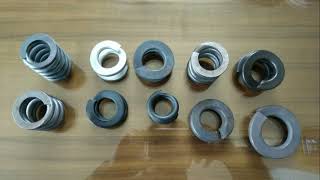 20240612 How Double Coil Spring Washers are Produced [upl. by Nolahs]