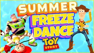 😎 Andys Coming Freeze Dance 😎 Summer Toy Story Brain Break 😎 Just Dance 😎 GoNoodle [upl. by Ezarras73]